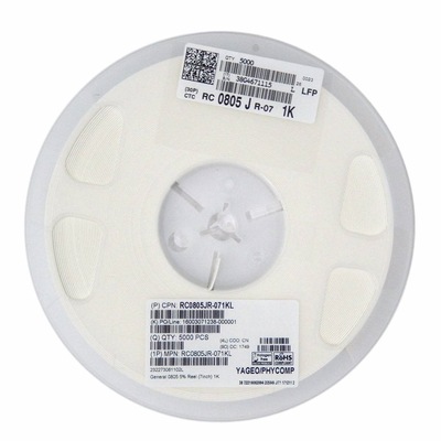 RC0805FR-07620RL 国巨厚膜贴片电阻 0805 620Ω ±1% 0.125W