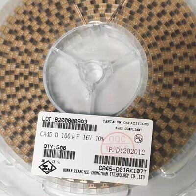 CA45L-E016M227TE200 湘江钽电容2917 220uF 16V 20% 阻抗:200mΩ