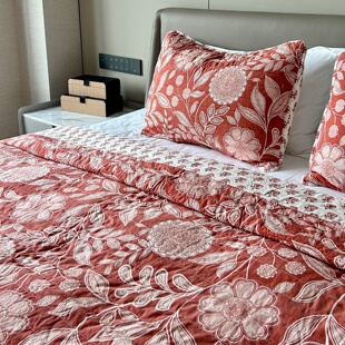 Member's Mark美式复古出口绗缝被床盖三件套 四季通用榻榻米床罩