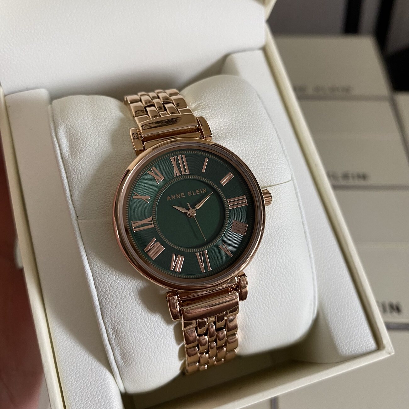 anneklein简约ins小绿盘石英手ak欧美腕表其他女轻女小众奢手表