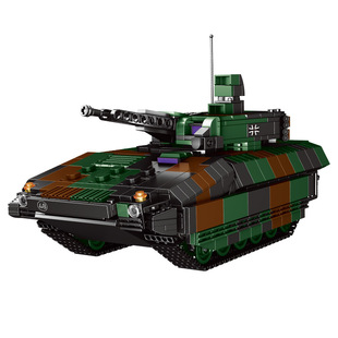 XB06042美洲狮装甲星堡德国军事战场拼装积木男孩玩具现货原盒