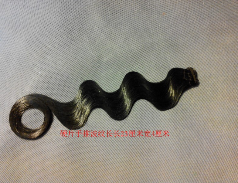 批发影楼假发舞台演出波浪刘海影视古装戏剧戏曲手推波纹硬片