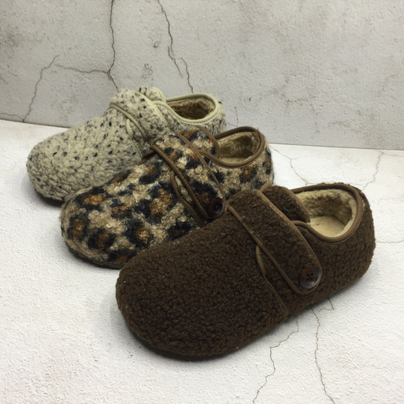 品牌撤柜2025冬季新款断码处理时尚女鞋魔术贴圆头内增高毛毛单鞋