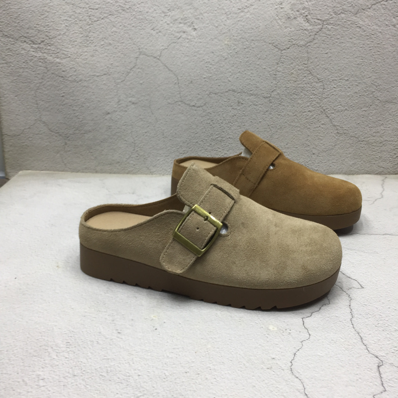 外穿休闲平底防滑包头懒人拖鞋