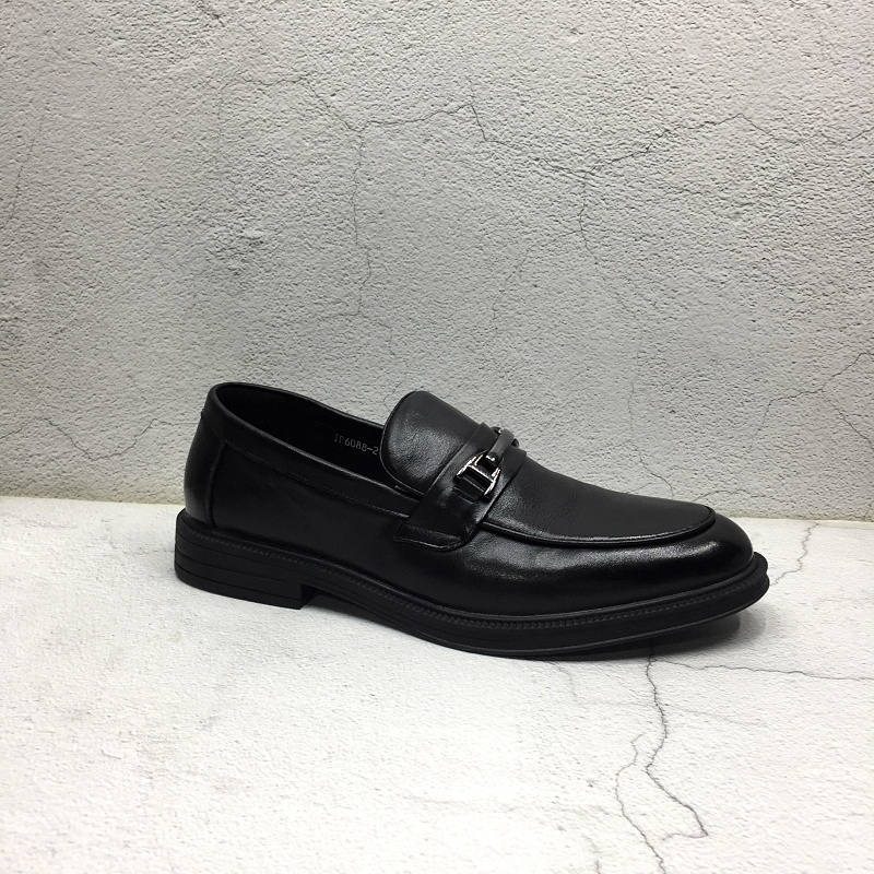 韩版时尚正装低跟职业皮鞋