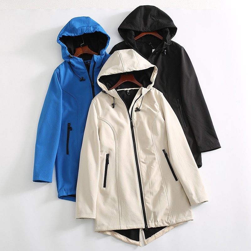 秋冬户外防风防泼水中长款连帽复合绒保暖软壳冲锋衣夹克男女外套,女装/女士精品,短外套,淘宝优惠券,粉丝福利购,淘宝优惠卷