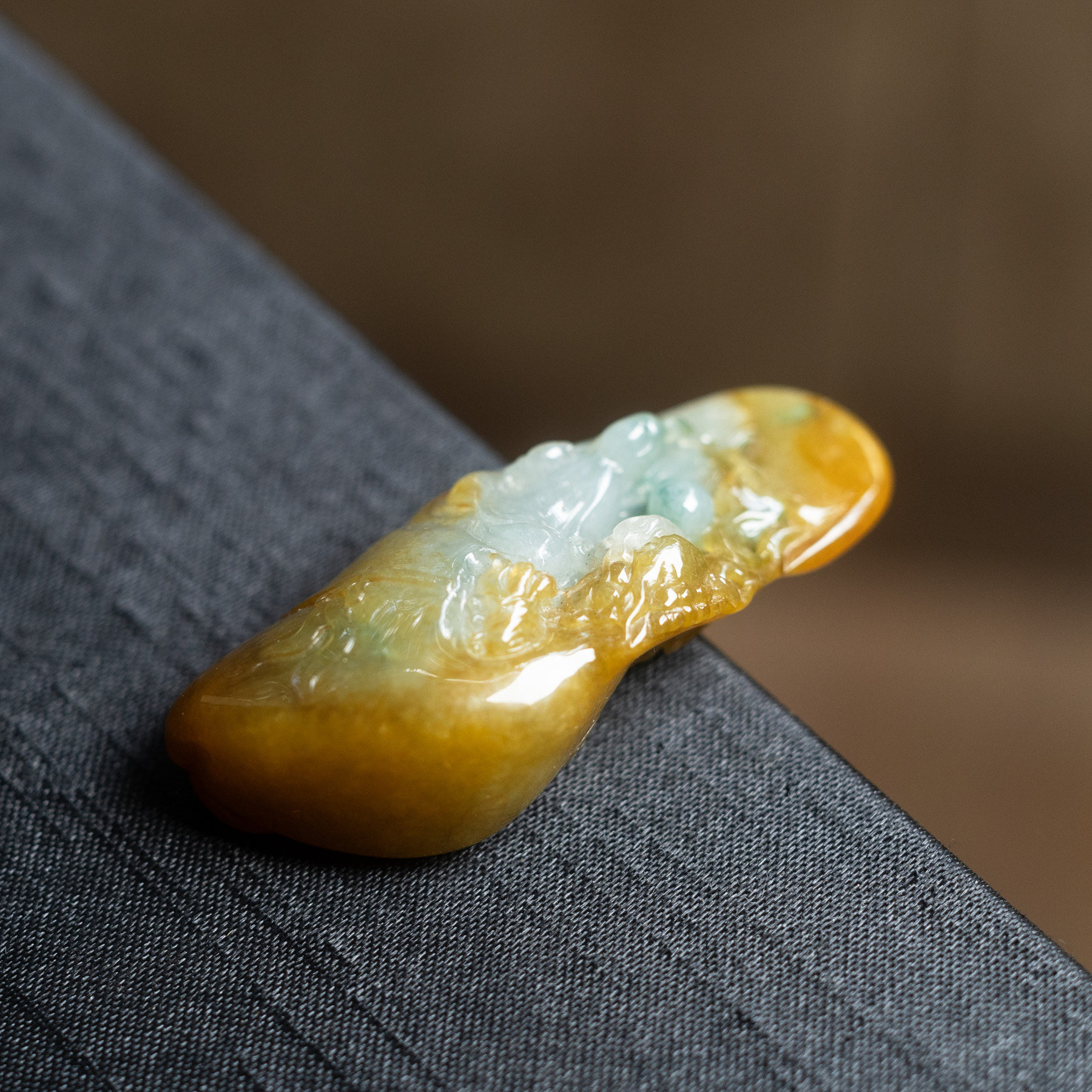 天然翡翠 A货 吊坠 挂件 观音 文殊菩萨 冰糯种