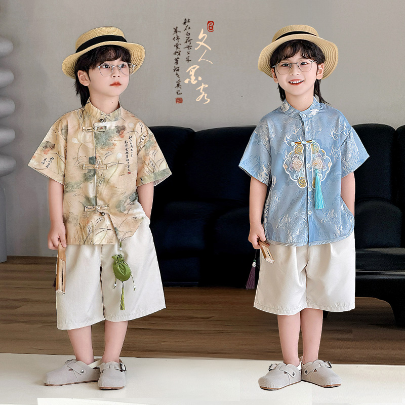 儿童夏季汉服套装2025新款