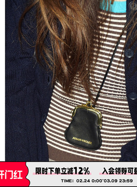 AbbottVINTAGE【迷你小夹包】皮革mini小小包挂脖装饰小包小铰包