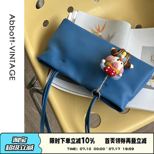 AbbottVINTAGE【海盐小方】头层牛皮小众休闲女包单肩包简约春新