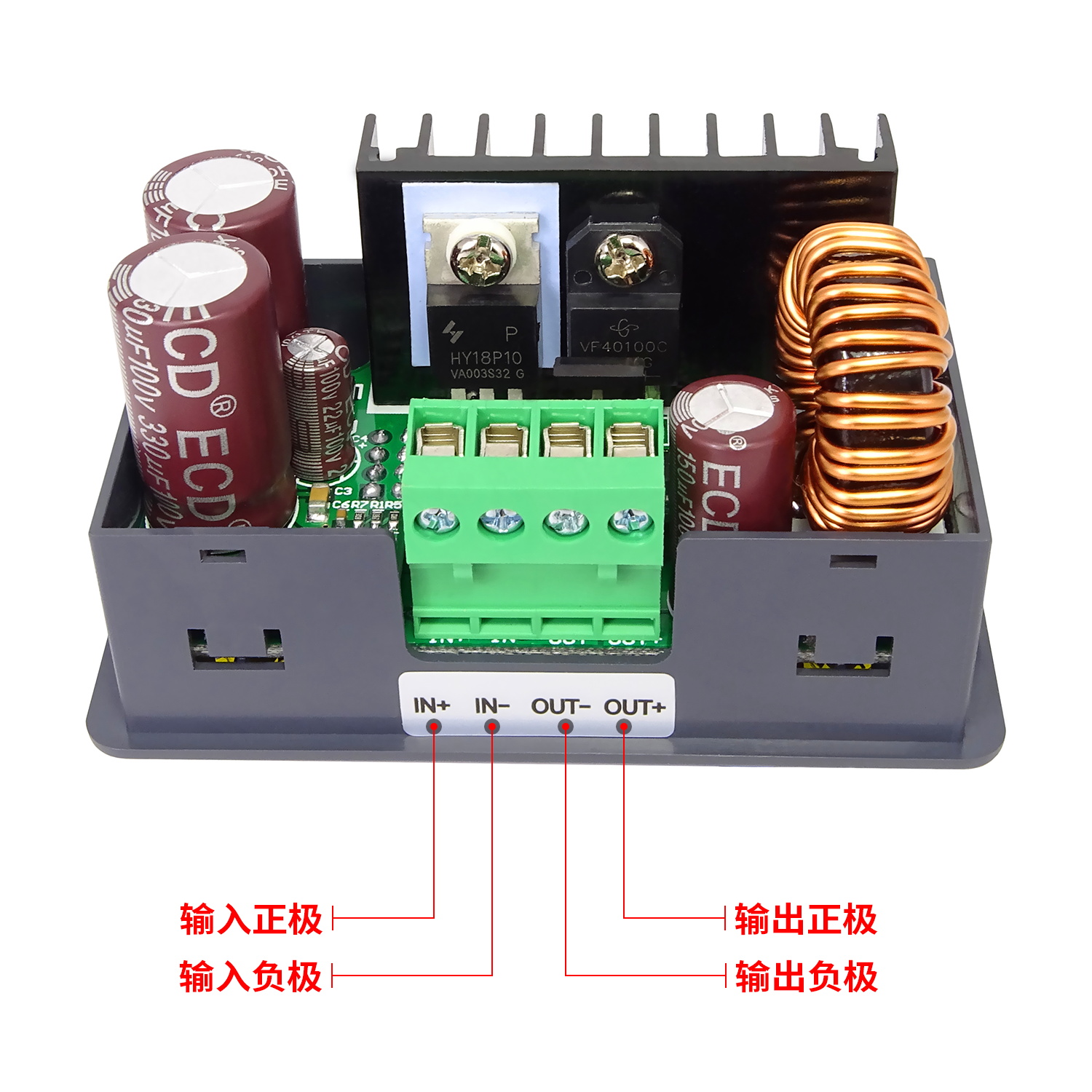 直流可调60V48v72v降压模块数控数显高电压宽电压充电稳压电源带