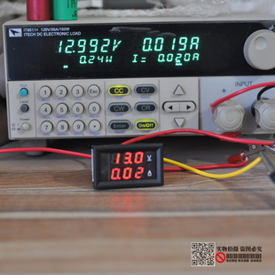 头 10流 直需显示独供单显 管 数显 无双A表电压电流表 数字数码