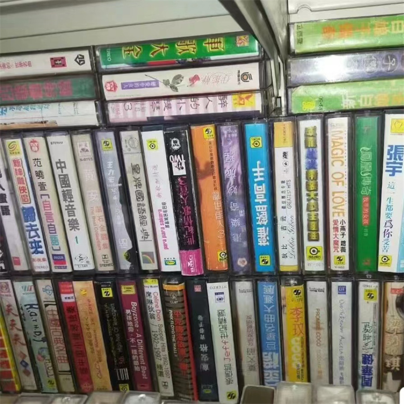 8090年代怀旧老物件老磁带旧收音机录音机电视CD酒店复古装饰摆件