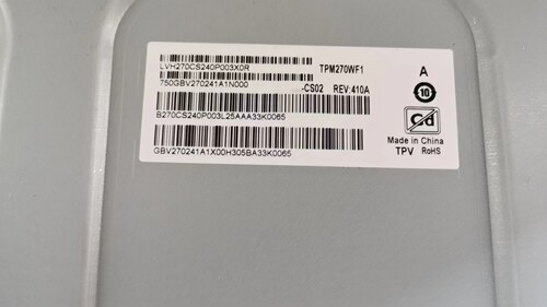 TPM270WF1 CS02 FHBN20 HVR01 ST270BG017 SG270B02 液晶显示屏