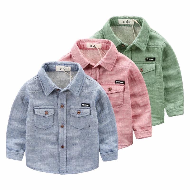 Chemise garcon à manche longue - Ref 2073862 Image 1