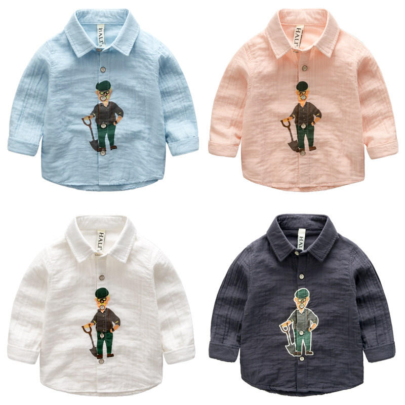 Chemise garcon à manche longue - Ref 2081998 Image 1