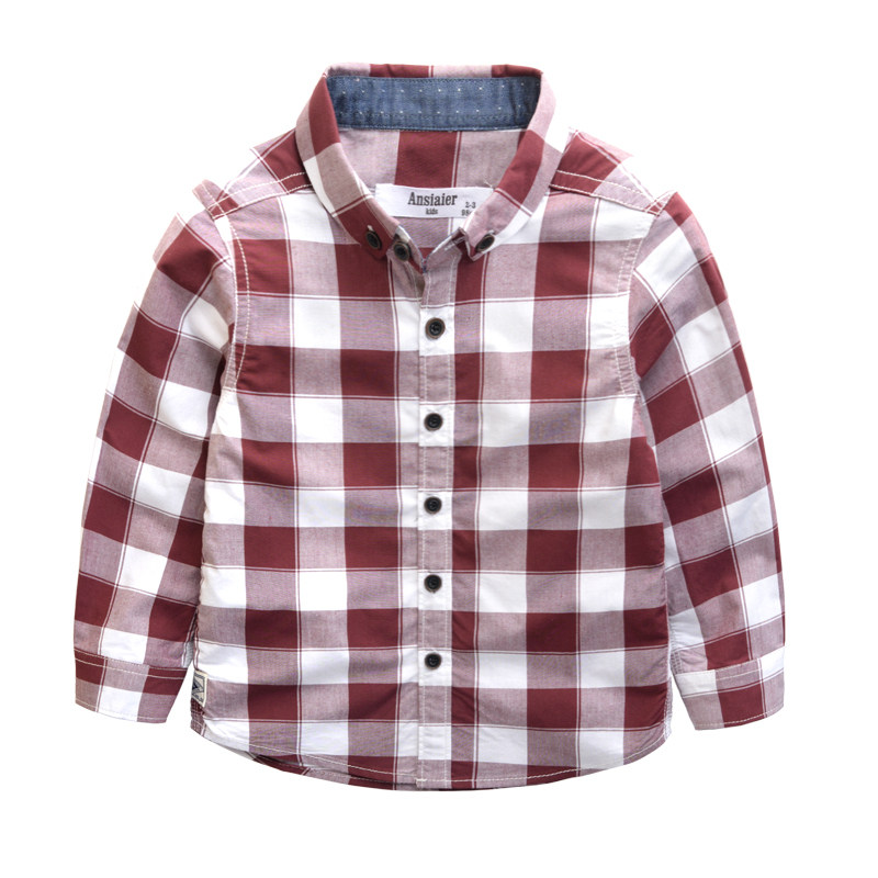 Chemise garcon à manche longue - Ref 2082032 Image 1