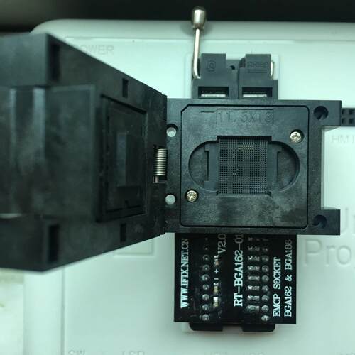 BGA162 BGA186 EMCP烧录座适配器弹跳座读写 手机EMMC RT809H适用