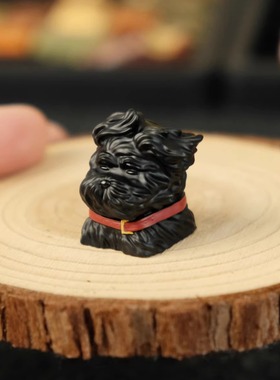 黑色风吹小狗个性树脂键帽机械键盘帽单颗原创创意键帽十字轴通用