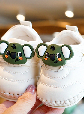 婴儿鞋子软底防滑春秋款初学者宝宝鞋子0-1岁防掉学步鞋卡通可爱