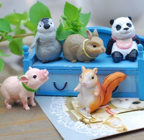 diy猫咪家族动物喵星人静态模型