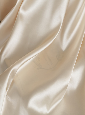 白色雪纺布料弹力仿真丝缎面黑色内衬里布欧根纱蕾丝专用内衬