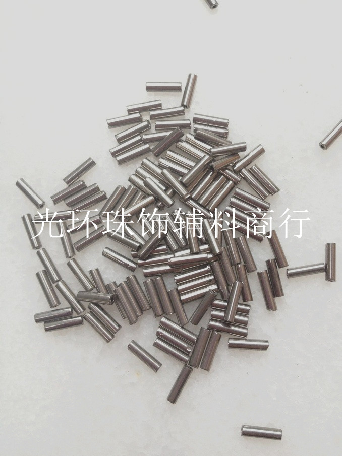 DIY管珠 4.5mm6mm9mm12mm铁灰色管珠服装鞋帽手袋辅料手工材料