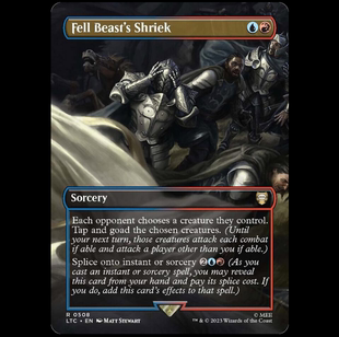 【莎莎的小窝】万智牌 堕落妖兽的尖叫 LTC 508 英文异画平