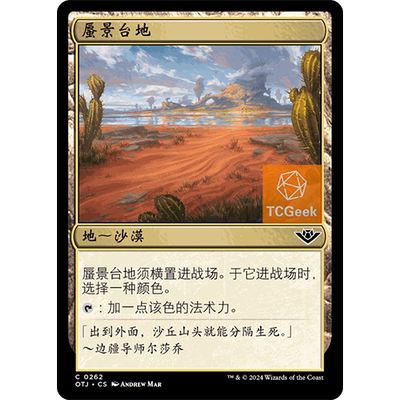 【莎莎的小窝】万智牌 蜃景台地 光雷驿镖客 简中平 OTJ 262