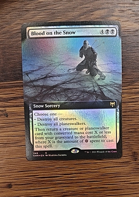 【莎莎的小窝】万智牌khm血洒雪原 Blood on the Snow 英文扩画闪