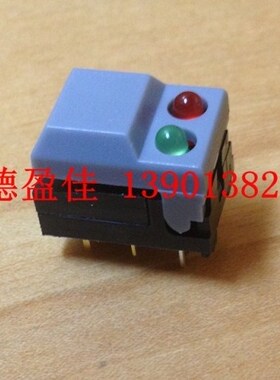 电子开关台湾宏聚原装按键开关灰色双灯3V复位轻触开关PB86-A1