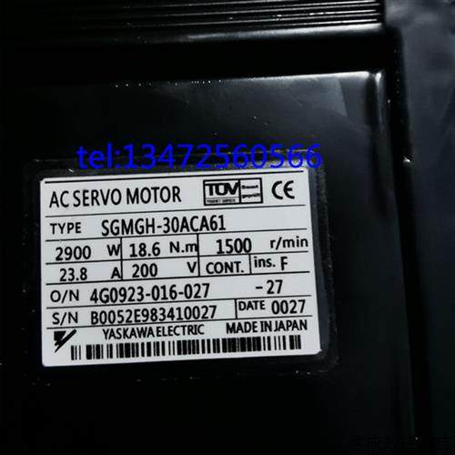 议价安川伺服电机SGMGH-30ACA61原装现货出售 质保一年 拍前询价