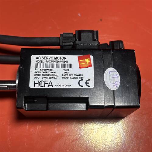禾川100W伺服马达SV-X3MM010A-N2KN X3系列中惯量增量式