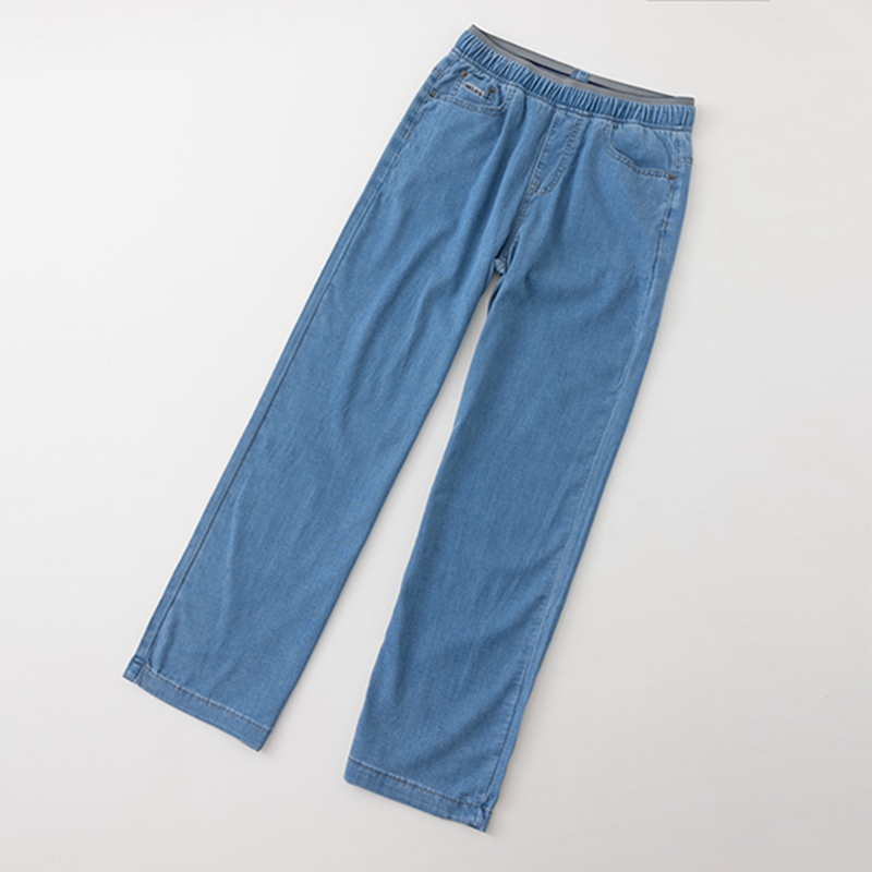 直筒长裤很薄牛仔夏款