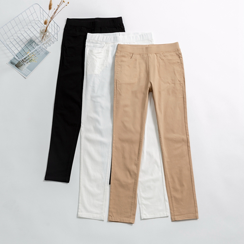 小脚薄款高腰超弹力舒适