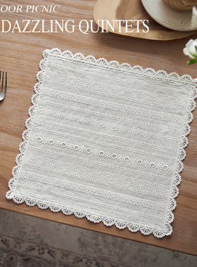 欧式棉麻餐巾餐垫法式小桌布田园风西餐布垫烘焙美食拍摄餐巾