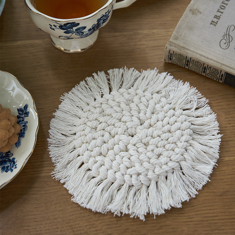 手工编织隔热杯垫钩针桌垫大尺寸装饰垫复古法式盖布垫摄影道具,居家布艺,餐巾,淘宝优惠券,粉丝福利购,淘宝优惠卷