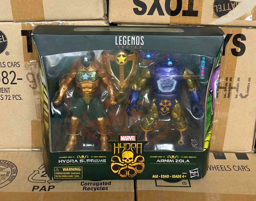 孩之宝 漫威6寸传奇系列人物公仔九头蛇队长 佐拉博士套装E5074