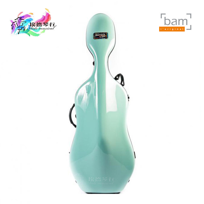 法国 BAM  hightech系列 1002NM 绿色 进口 碳纤维  大提琴盒/箱