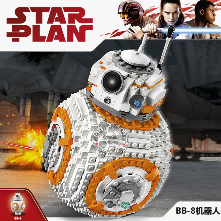 星球大战BB8机器人玩具积木