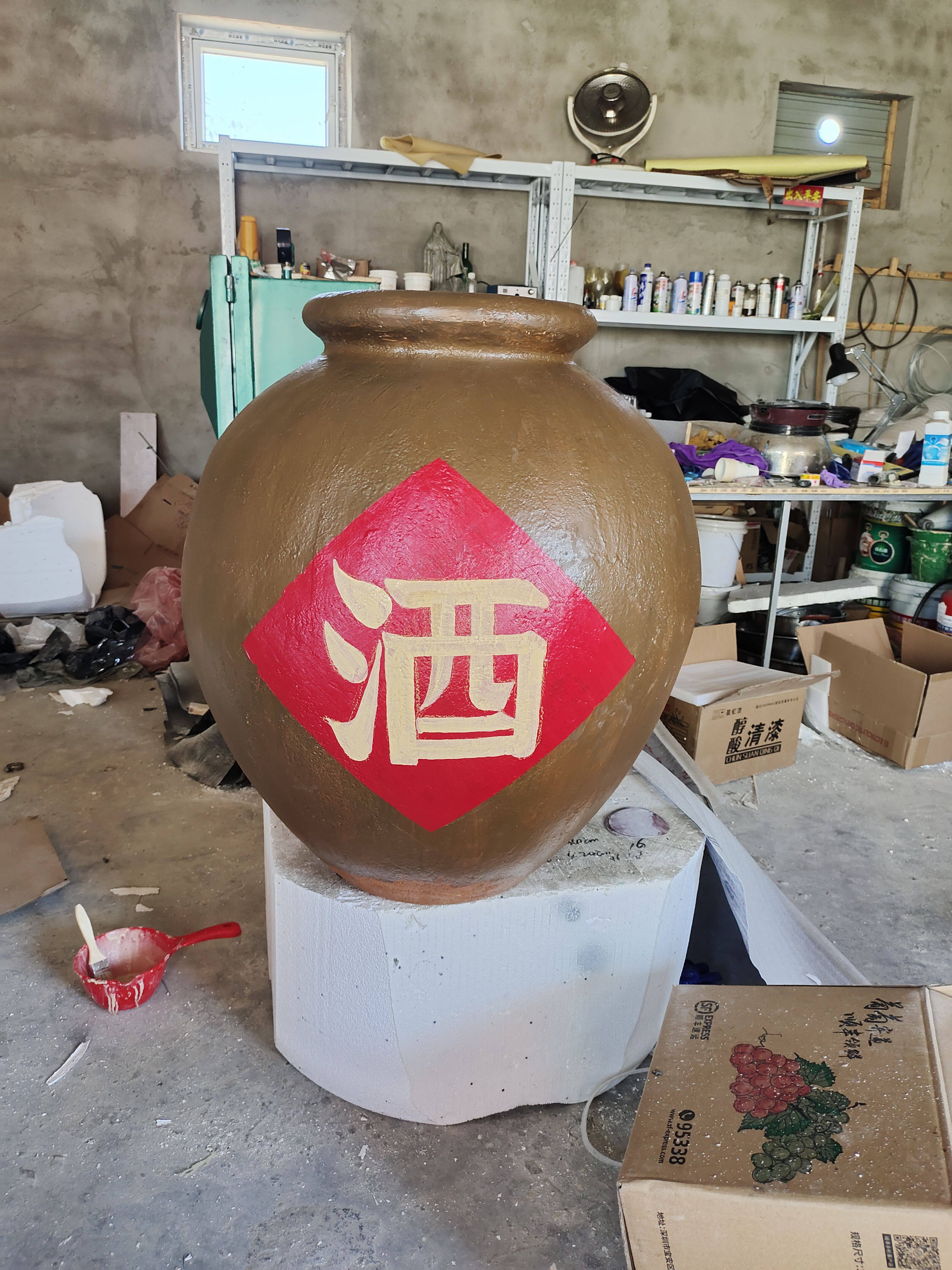 仿真大号陶瓷罐子模型道具假土陶坛子摆件影视拍摄装饰品定制