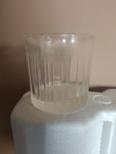 道具糖化条纹杯敞口杯糖玻璃水杯啤酒杯威士忌杯