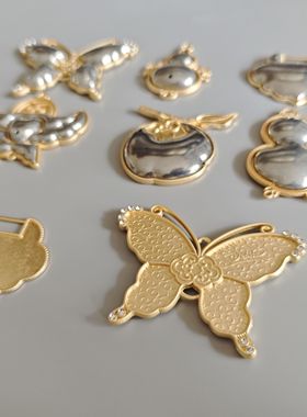 金属蛇葫芦贴布贴皮宋锦掐丝点翠滴胶手工diy刺绣饰品材料