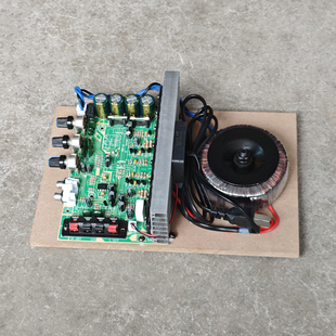 diy600W木板功放A1943C5200管功放8只管发大功率功放环牛风扇功放