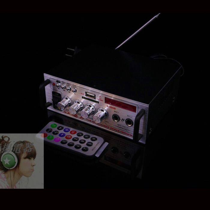 Y12伏小型音箱功放机插卡220伏麦克会议广播功率放大器风带收音