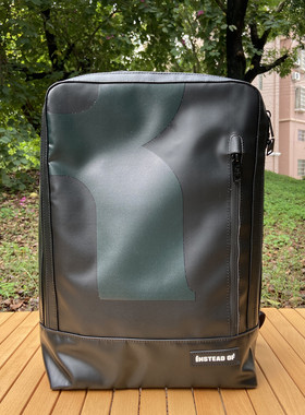 BK71篷布包户外旅行双肩背包15.6寸PVC卡车油布电脑包瑞士F家平替