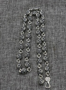 纯银复古朋克风项链坠