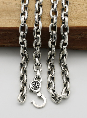 日韩风纯银复古毛衣链