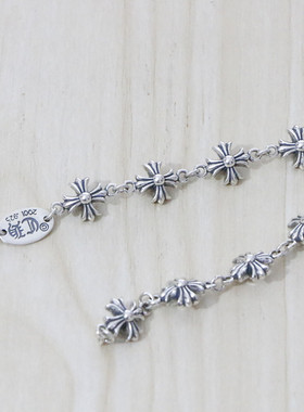 炫酷风配饰十字架学生复古细手链