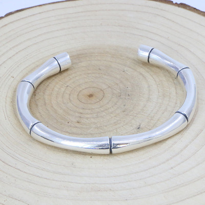 竹节欧美风森系光面生日礼物手环